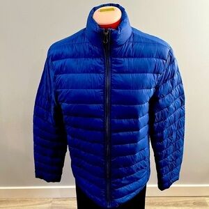 Core Life Packable Down Puffer Jacket in Royal Blue. Size small